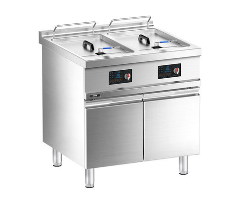 품질  Floor Western Electric Double-tank Deep Fryer with Cabinet 공장